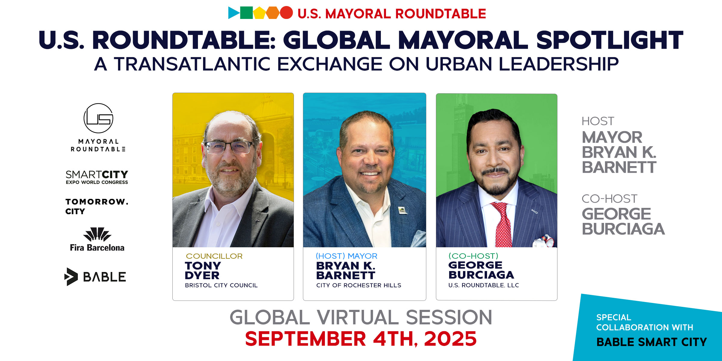 U.S. MAYORAL ROUNDTABLE #11 | U.S. Roundtable: Global Mayoral Spotlight – A Transatlantic Exchange on Urban Leadership