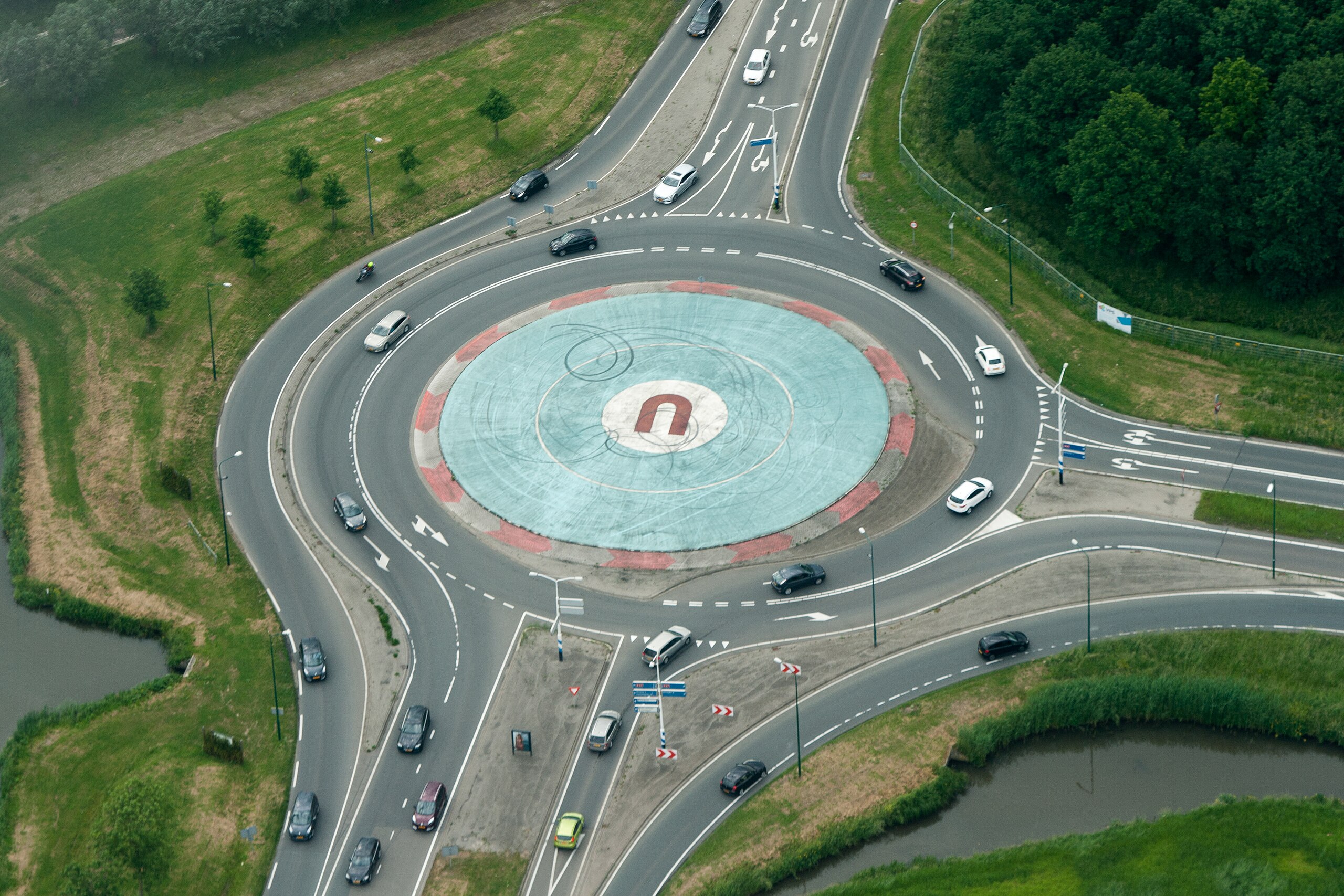 What is a turbo roundabout?