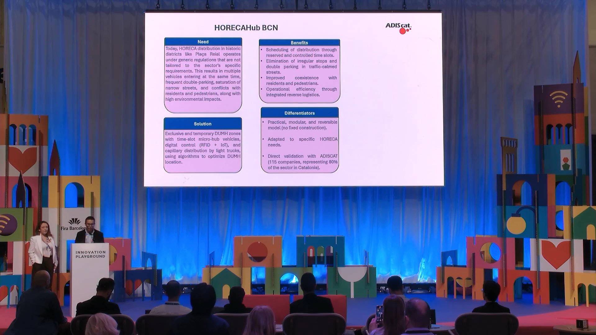 Startup Pitches: Detection and Mitigation of Acoustic Signals and Optimization of Urban Freight Distribution (UFD) in the HORECA Channel