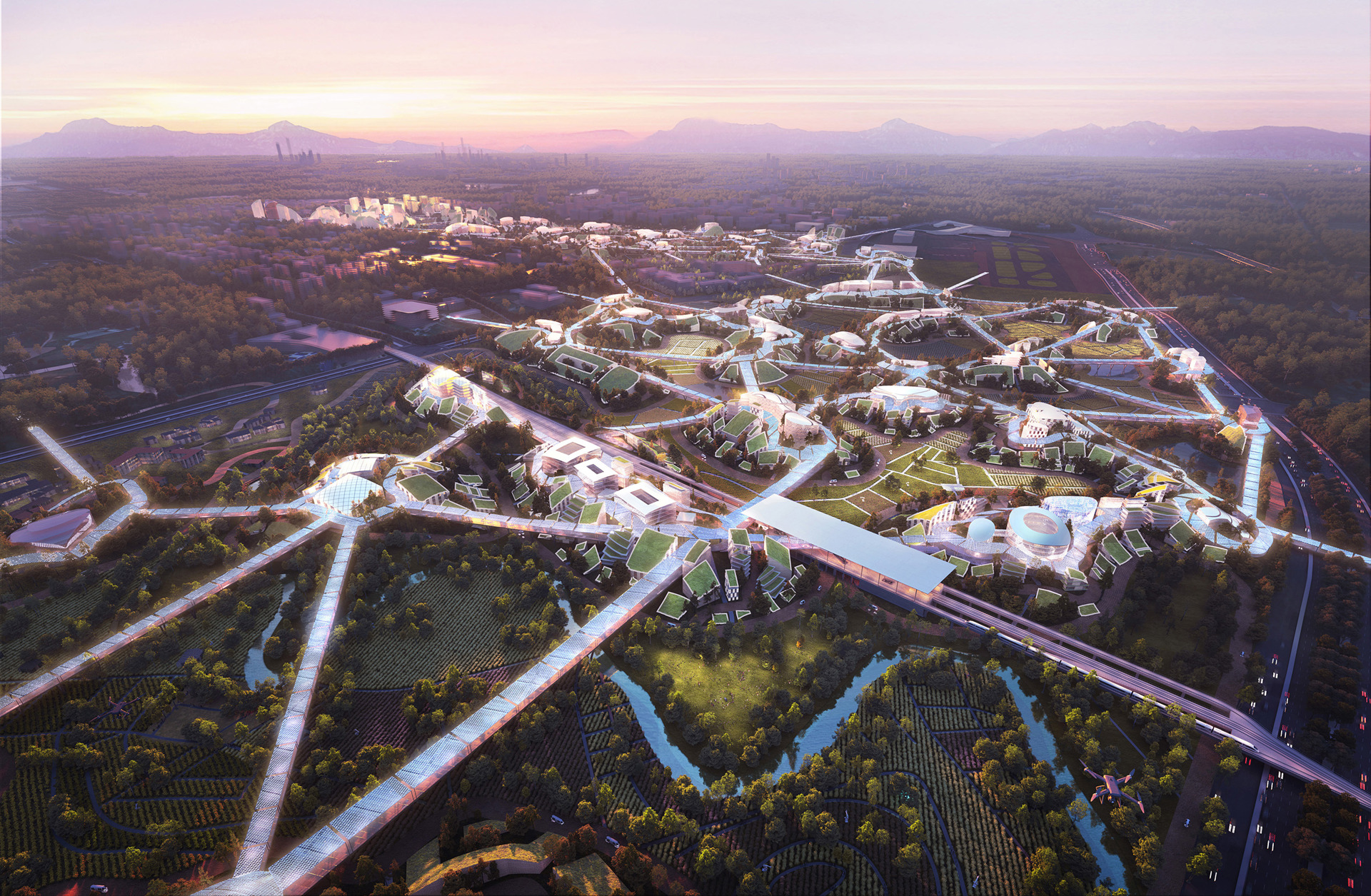 futuristic cities