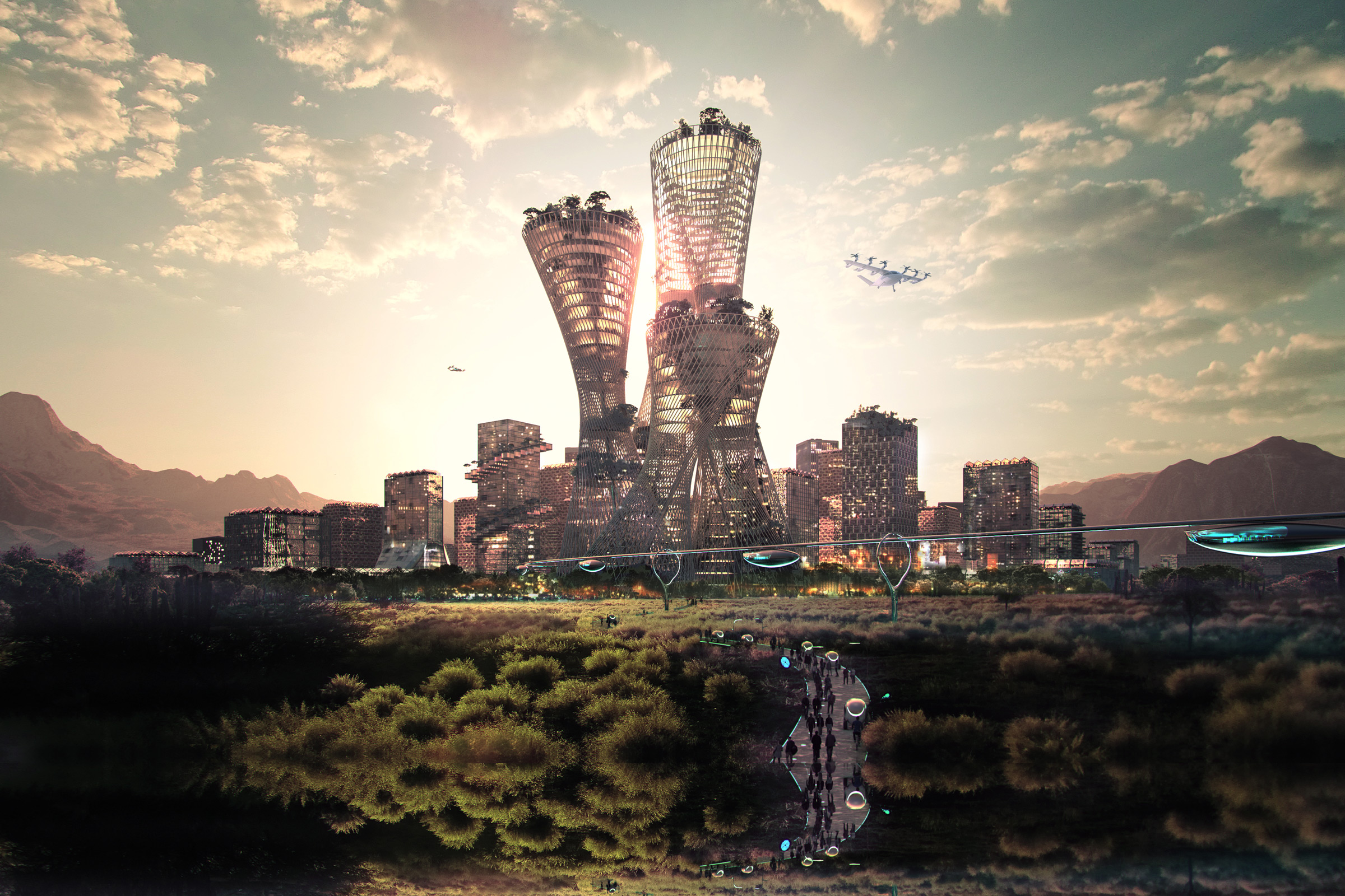 ciudades futuristas